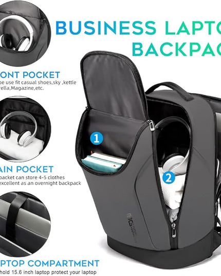 BANGE Business Commute Backpack Waterproof fit 15.6 Inch Commute backpack,Travel Durable Backpack