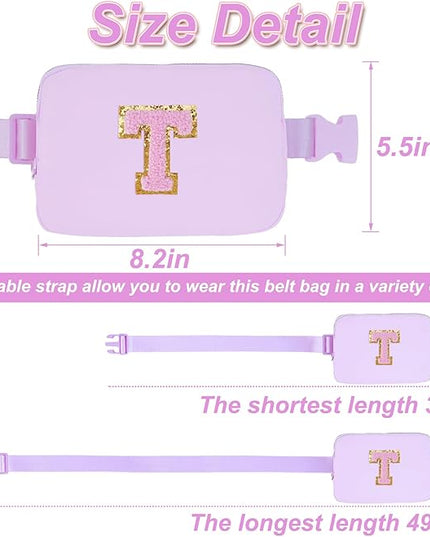 Uygafly Birthday Gifts for 4 5 6 7 8 9 10 11 12 13 Year Old Girls,Graduation Gifts for Teens Kids Daughter Sister Her,Fanny Pack Crossbody Bag Belt Bag Cute Trendy Stuff | Lavender,T