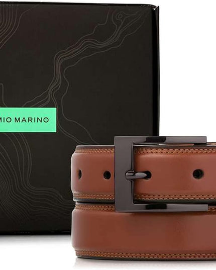 Marino’s Premium Belt Men, Genuine Leather Dress Belt for Men, Casual Mens Belt in Gift Box