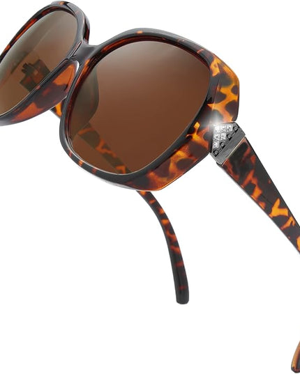 The Fresh Women's Oversized Square Jackie O Cat Eye Hybrid Butterfly Fashion Sunglasses - Exquisite Packaging