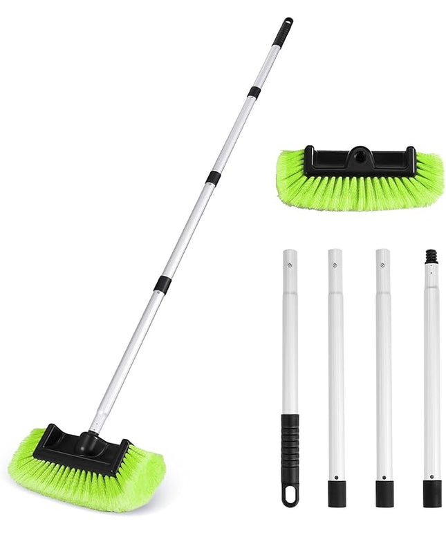Ordenado 62" Car Wash Brush with Long Handle, Soft Bristle Car Cleaning Brush Supplies, Cars Brushes for Washing Exterior, Cars Washing Brushes Scratch-Free Wash Mop Kit, Universal for RV Truck SUV