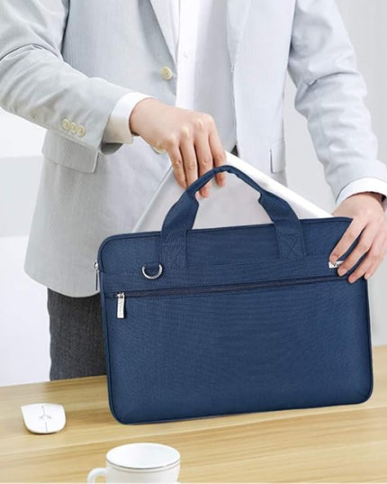 Voova Laptop Bag 15.6 Inch, 360° Protective Laptop Case Sleeve Compatible with MacBook Air 15 M2/M3/M4, MacBook Pro 15/16, 15-16” Lenovo Dell Hp, Waterproof Computer Bag Slim Briefcase, Blue