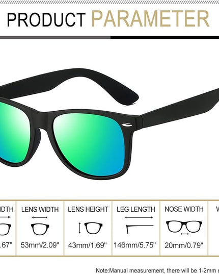 Joopin Square Sunglasses Polarized UV Protection Trendy Designer Sun Glasses Men Women