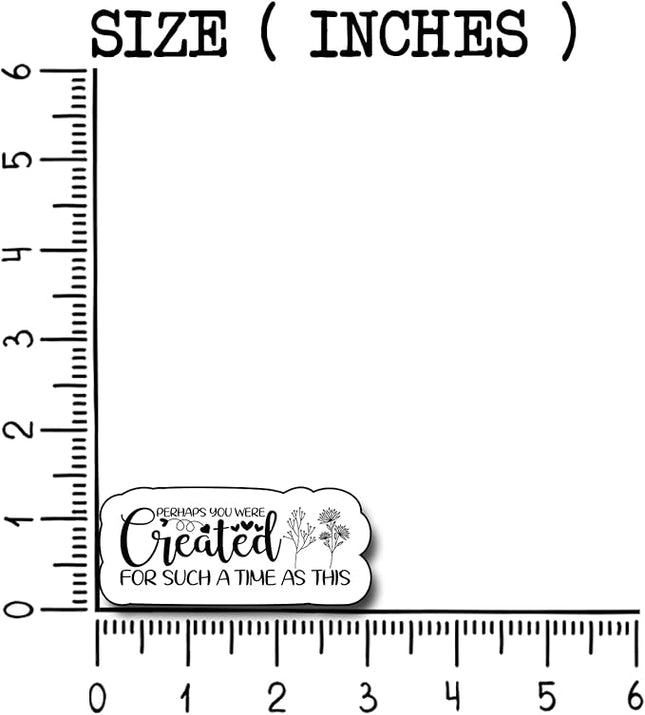 (3Pcs) Perhaps You were Created for Such A Time As This Sticker, Christian Gifts Decorate Books Laptop Phone, Water Bottles Kindles Stickers, Tumbler Sticker Waterproof Vinyl Decorate Sticker 3" Inch
