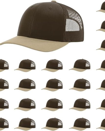Richardson 112 Classic Six-Panel Adjustable Snapback Trucker Cap | Bulk Packs Available
