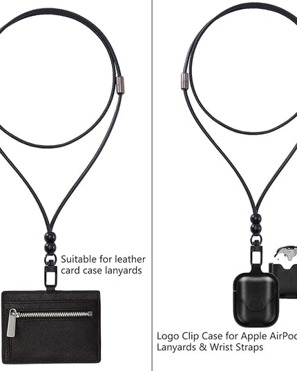 cell phone lanyard Detachable Phone Chain Strap Leather 2-in-1 Wristlet Phone Strap