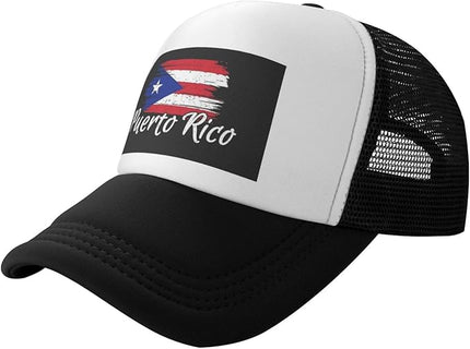 Cute Flag Baseball Cap for Men Women Mesh Trucker Hat Adjustable Patriotic Snapback Baseball Hat for Sports Running