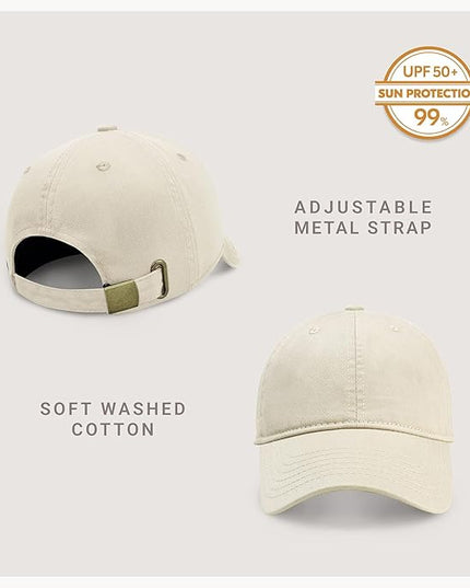 CHOK.LIDS Everyday Premium Dad Hat Unisex Cotton Baseball Cap for Men and Women Adjustable Lightweight Polo Style Curved Brim