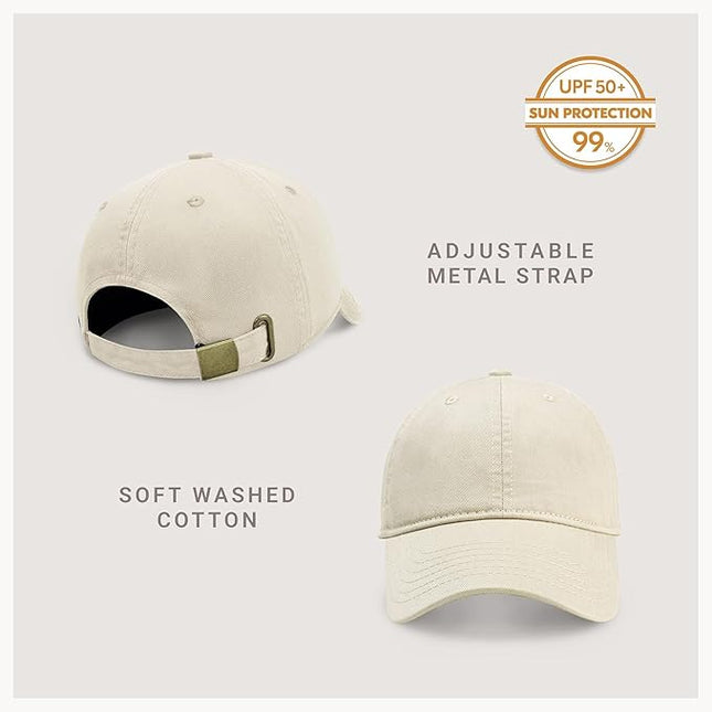 CHOK.LIDS Everyday Premium Dad Hat Unisex Cotton Baseball Cap for Men and Women Adjustable Lightweight Polo Style Curved Brim