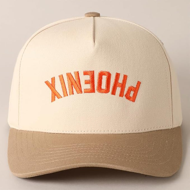 MIRMARU Two-Tone Vintage Canvas Trucker Hats for Men & Women, Adjustable Size Baseball Caps with Trendy Embroidered Design
