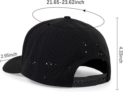 kozinu Quick Dry Baseball Cap Curved Brim Snapback Hat Laser Cut Mesh Ball Cap Golf Ball Cap for Men Women