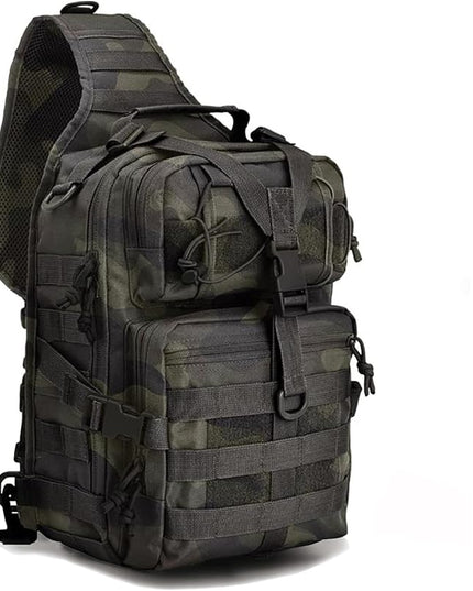 hopopower Tactical Sling Bag, Sport Bag Military Rover Shoulder Backpack EDC Assault Range Bag, Chest Pack Handbag Waterproof