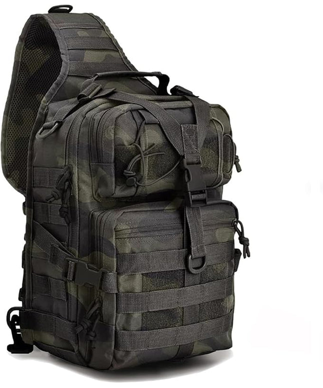 hopopower Tactical Sling Bag, Sport Bag Military Rover Shoulder Backpack EDC Assault Range Bag, Chest Pack Handbag Waterproof