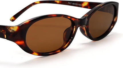 Retro Oval Sunglasses for Women 2026 90s Small Chic Cat Eye Sun Glasses Sunnies Lightweight Shades