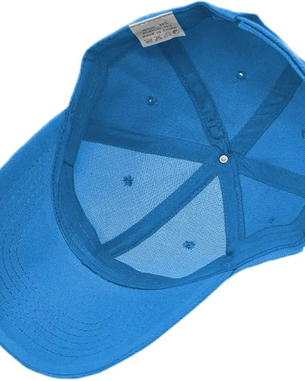 Glory Max Plain Baseball Cap Hook & Loop Strap Adjustable Solid Blank Curved Visor Hat