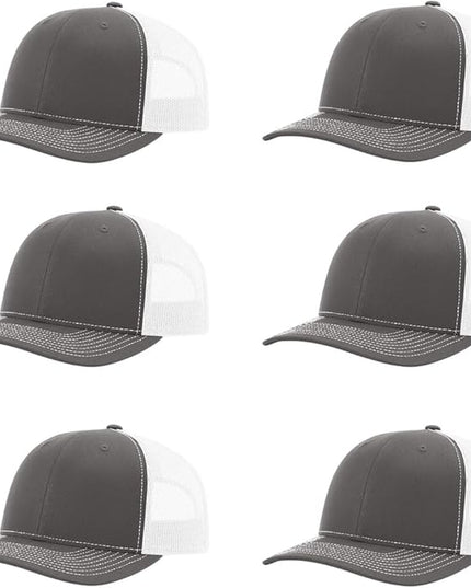 Richardson 112 Classic Six-Panel Adjustable Snapback Trucker Cap | Bulk Packs Available