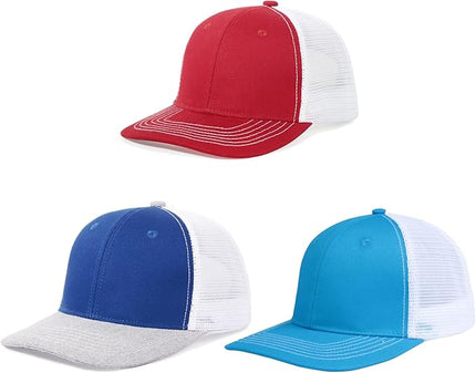 kozinu Unisex Trucker Hats Blank Mesh Snapback Hats Sport Plain Baseball Caps Adjustable Fitted Hat