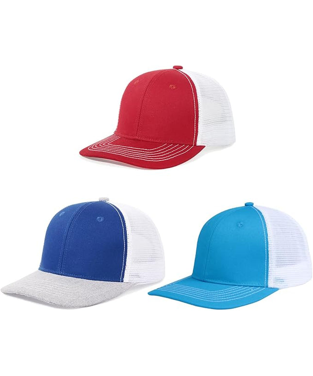 kozinu Unisex Trucker Hats Blank Mesh Snapback Hats Sport Plain Baseball Caps Adjustable Fitted Hat