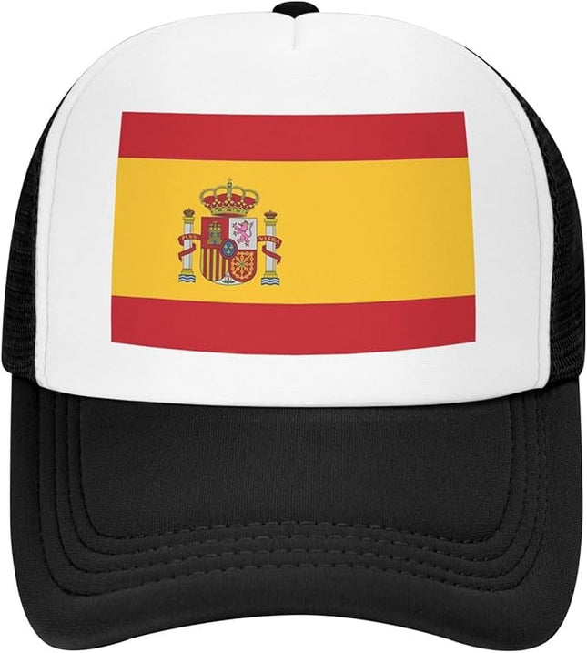 Cute Flag Baseball Cap for Men Women Mesh Trucker Hat Adjustable Patriotic Snapback Baseball Hat for Sports Running