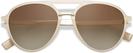 SOJOS Retro Aviator Polarized Sunglasses for Women Men Double Bridge Ladies Shades