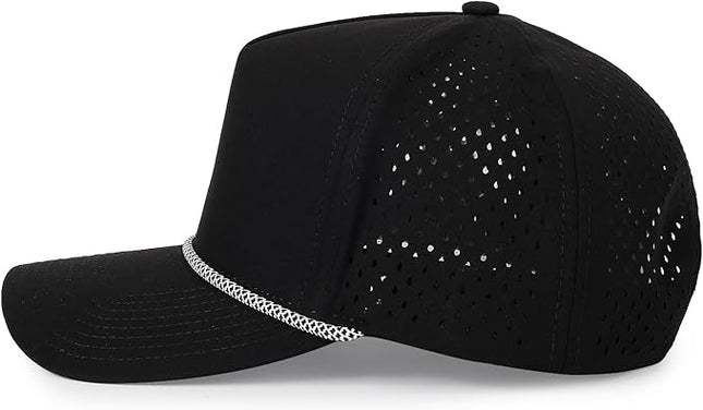 Quick Dry Baseball Cap Snapback Hats Mesh Trucker Hat for Men Women Water-Resistant Outdoor Golf Hat Ball Cap