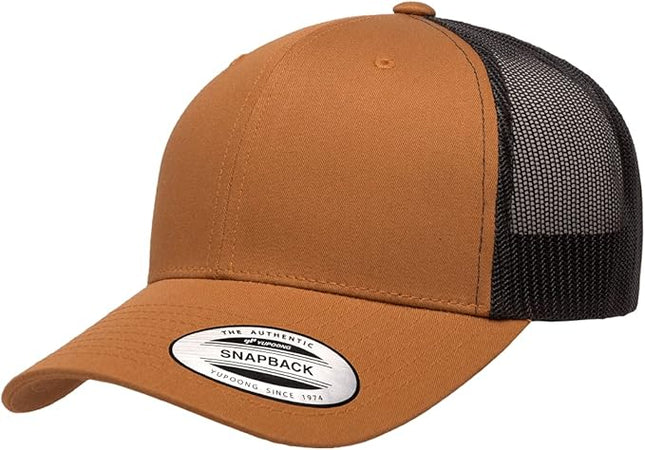 Yupoong Classic Premium Mesh 6 Panel Retro Trucker Cap | Mid Profile Snapback | OSFA | Bulk Pack Available