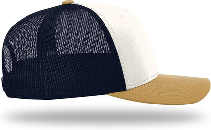 Richardson 112 Trucker Hat - Premium Adjustable Snapback Hat - Structured Six Panel Richardson Blank Caps