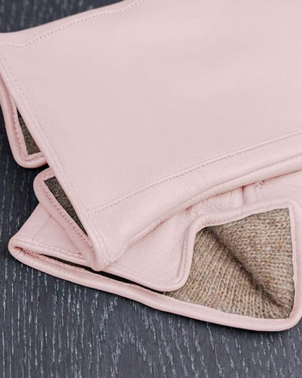 Downholme Touchscreen Leather Cashmere Lined Gloves for Women