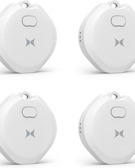 Xtreme Rechargeable Air Tracker Tag 4 Pack, Key Finder Compatible with Apple Find My App for iOS iPhone, GPS Live Location Tracker, USB-C Charging, 100dB Alert, Keychain Attachment, Air Locator