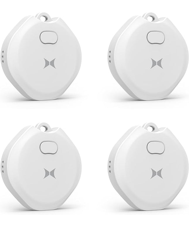 Xtreme Rechargeable Air Tracker Tag 4 Pack, Key Finder Compatible with Apple Find My App for iOS iPhone, GPS Live Location Tracker, USB-C Charging, 100dB Alert, Keychain Attachment, Air Locator
