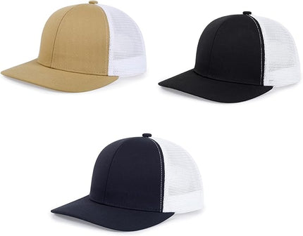 kozinu Unisex Trucker Hats Blank Mesh Snapback Hats Sport Plain Baseball Caps Adjustable Fitted Hat