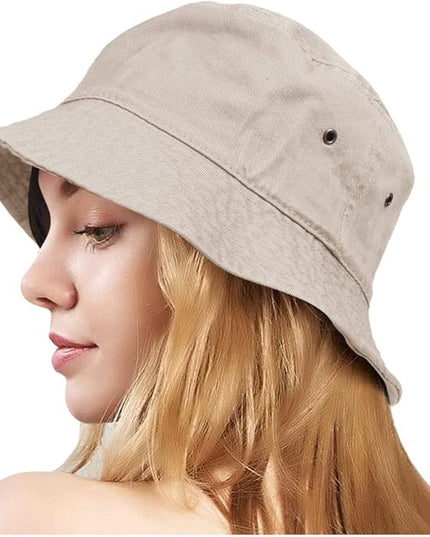 Unisex Bucket Small Brim Summer Beach UV Protective Packable Travel Hat