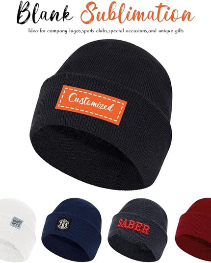 ZH 12-Pack Knitted Winter Beanie Hats for Men and Women, Warm and Cozy Cuffed Skull Caps, Bulk Purchase