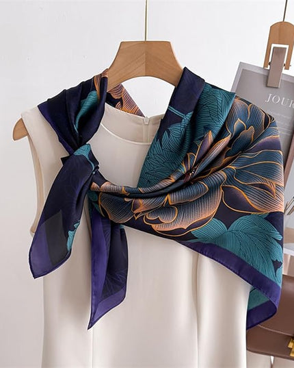 Headscarf Large Square Scarf 35" Fashion Scarves Silk Feeling Hair Wrapping Scarfs Hairscarf BA16