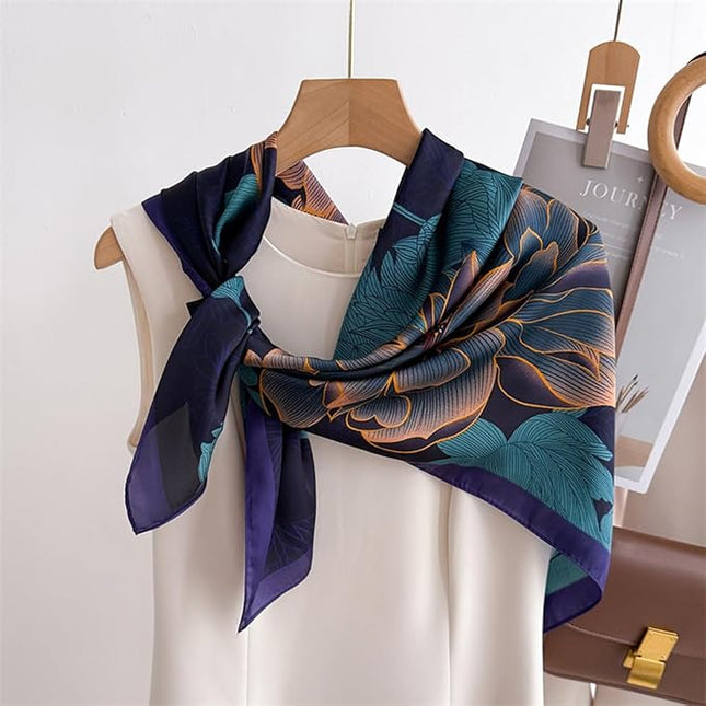 Headscarf Large Square Scarf 35" Fashion Scarves Silk Feeling Hair Wrapping Scarfs Hairscarf BA16