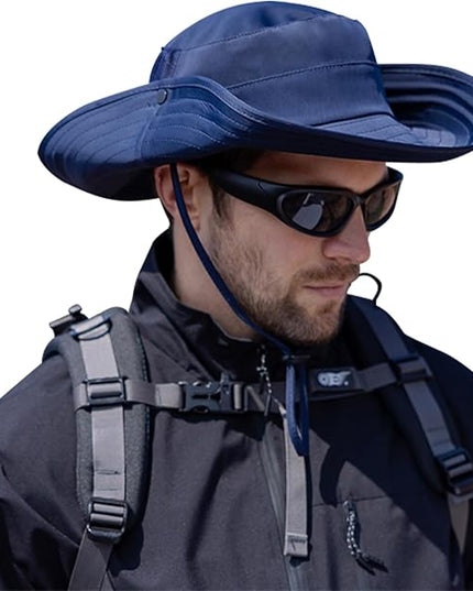 Cooling Sun Hat for Men Women,Wide Brim Bucket Hat Foldable Boonie Hat for Fishing Hiking Garden Safari Beach