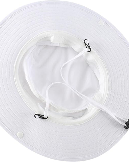 Home Prefer UPF50+ Mens Sun Hat Wide Brim Womens UV Protection Beach Bucket Hat for Fishing Hiking Snap Up Cowboy Hat