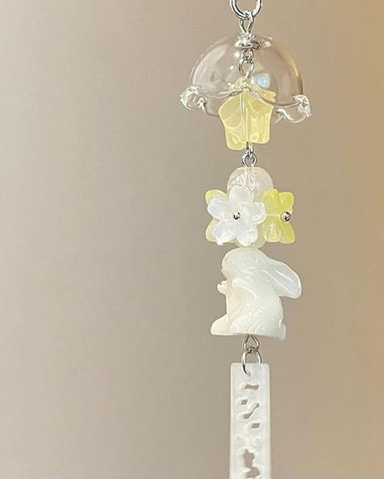 Retro Rabbits Aesthetic Phone Charm With Star And Heart Charm Accessory For Cellphone Keys Camera Decoration