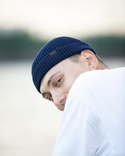 Fisherman Beanie Hats for Men Women,Knit Trawler Skull Cap,Watch Cap,Spring Fall Winter Warm Short Hats