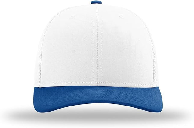 Richardson 112 Trucker Hat - Premium Adjustable Snapback Hat - Structured Six Panel Richardson Blank Caps