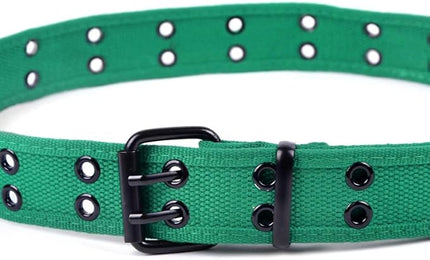 Boxed Gifts Parquet Casual Canvas Belt - Double Hole, Double Grommets for Men & Women