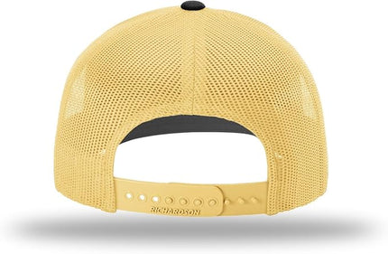 Richardson 112 Trucker Hat - Premium Adjustable Snapback Hat - Structured Six Panel Richardson Blank Caps