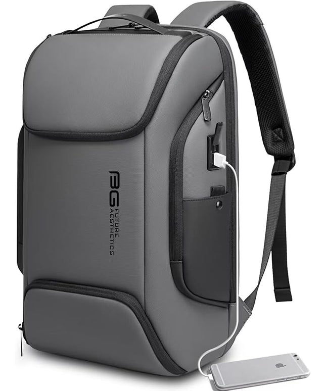 BANGE Business Laptop Smart backpack Can Hold 15.6 Inch Laptop Commute Backpack Carry on bag for men and women (Grey)