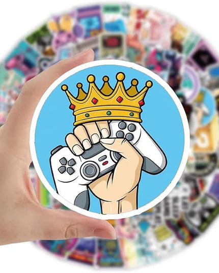 100Pcs Video Game Stickers, Multicolor Vinyl Waterproof Gaming Stickers for Boys, Teens, Men, Adults