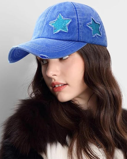 YeeHeen Ponytail Baseball Cap for Women High Messy Bun Caps Washed Cotton Hats