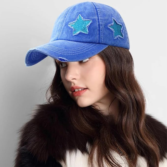 YeeHeen Ponytail Baseball Cap for Women High Messy Bun Caps Washed Cotton Hats