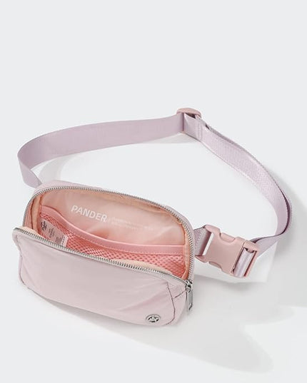 Pander Belt Bag with Adjustable Strap, Fashion Waist Packs, Crossbody Bags for Women (Pink).