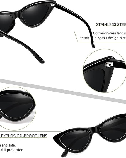 Joopin Polarized Cat Eye Sunglasses for Women Vintage Cateye Sun Glasses UV400 Protection