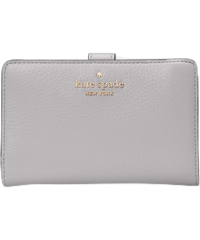 kate spade new york Leila Pebbled Leather Medium Compact Bifold Wallet