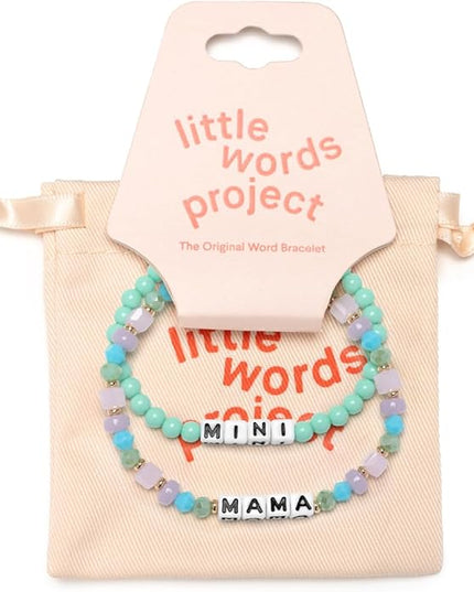Little Words Project Mother's Day Gifts, The Original Word Bracelet, Made with Colorful Beads and Plated Brass Hardware, Handcrafted Design & Positive Message